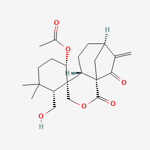 molecular formula C22H30O6 B3037196 庐山红参素 H CAS No. 476640-22-9