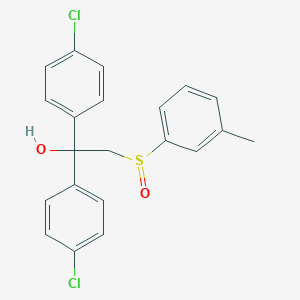 molecular formula C21H18Cl2O2S B3037215 1,1-Bis(4-chlorophenyl)-2-[(3-methylphenyl)sulfinyl]-1-ethanol CAS No. 477708-97-7