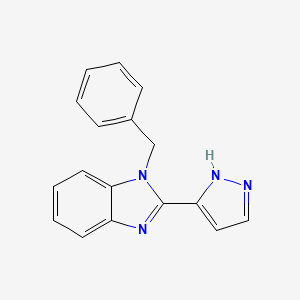 1-benzyl-2-(1H-pyrazol-5-yl)benzimidazole