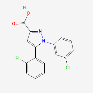 5-(2-chlorophenyl)-1-(3-chlorophenyl)-1H-pyrazole-3-carboxylic acid