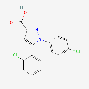 5-(2-chlorophenyl)-1-(4-chlorophenyl)-1H-pyrazole-3-carboxylic acid