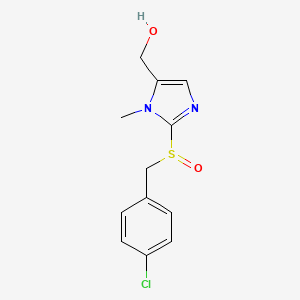 {2-[(4-chlorobenzyl)sulfinyl]-1-methyl-1H-imidazol-5-yl}methanol