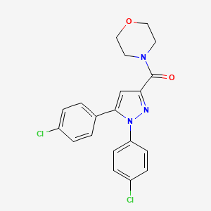 [1,5-bis(4-chlorophenyl)-1H-pyrazol-3-yl](morpholino)methanone