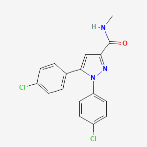 1,5-bis(4-chlorophenyl)-N-methyl-1H-pyrazole-3-carboxamide