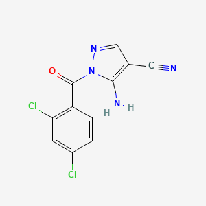 5-amino-1-(2,4-dichlorobenzoyl)-1H-pyrazole-4-carbonitrile