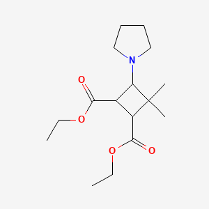 Diethyl 3,3-dimethyl-4-(1-pyrrolidinyl)-1,2-cyclobutanedicarboxylate