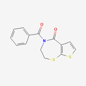 4-benzoyl-3,4-dihydrothieno[3,2-f][1,4]thiazepin-5(2H)-one