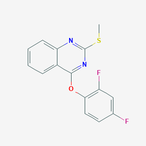 4-(2,4-Difluorophenoxy)-2-(methylsulfanyl)quinazoline