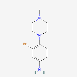 molecular formula C11H16BrN3 B3037245 3-Bromo-4-(4-methylpiperazin-1-yl)aniline CAS No. 477846-55-2