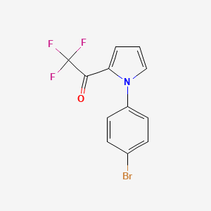 molecular formula C12H7BrF3NO B3037258 1-[1-(4-bromophenyl)-1H-pyrrol-2-yl]-2,2,2-trifluoro-1-ethanone CAS No. 477848-98-9