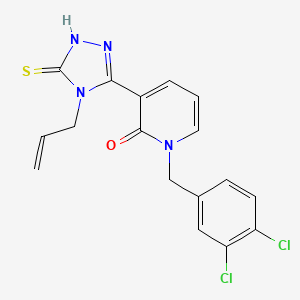 3-(4-allyl-5-sulfanyl-4H-1,2,4-triazol-3-yl)-1-(3,4-dichlorobenzyl)-2(1H)-pyridinone
