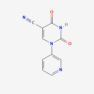 molecular formula C10H6N4O2 B3037278 2,4-二氧代-1-(3-吡啶基)-1,2,3,4-四氢-5-嘧啶甲腈 CAS No. 477853-58-0