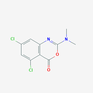 molecular formula C10H8Cl2N2O2 B3037282 5,7-dichloro-2-(dimethylamino)-4H-3,1-benzoxazin-4-one CAS No. 477853-99-9