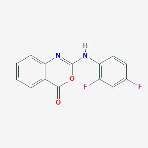 molecular formula C14H8F2N2O2 B3037283 2-(2,4-difluoroanilino)-4H-3,1-benzoxazin-4-one CAS No. 477854-01-6