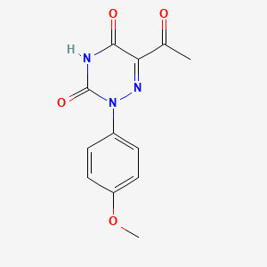 molecular formula C12H11N3O4 B3037286 6-acetyl-2-(4-methoxyphenyl)-1,2,4-triazine-3,5(2H,4H)-dione CAS No. 477854-31-2