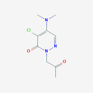 molecular formula C9H12ClN3O2 B3037294 4-氯-5-(二甲氨基)-2-(2-氧代丙基)-3(2H)-哒嗪酮 CAS No. 477855-87-1