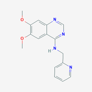 molecular formula C16H16N4O2 B3037319 6,7-dimethoxy-N-(2-pyridinylmethyl)-4-quinazolinamine CAS No. 477859-85-1