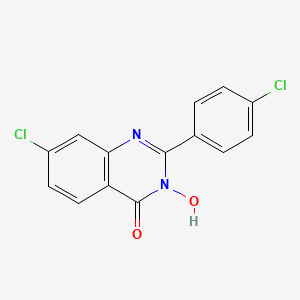7-chloro-2-(4-chlorophenyl)-3-hydroxy-4(3H)-quinazolinone