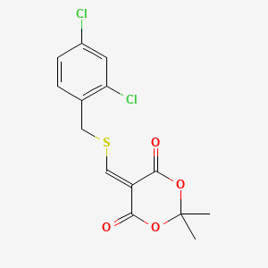5-{[(2,4-Dichlorobenzyl)sulfanyl]methylene}-2,2-dimethyl-1,3-dioxane-4,6-dione