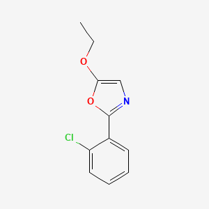 molecular formula C11H10ClNO2 B3037353 2-(2-Chlorophenyl)-1,3-oxazol-5-yl ethyl ether CAS No. 477867-66-6