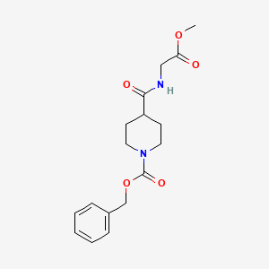 Benzyl 4-[(2-methoxy-2-oxoethyl)carbamoyl]piperidine-1-carboxylate
