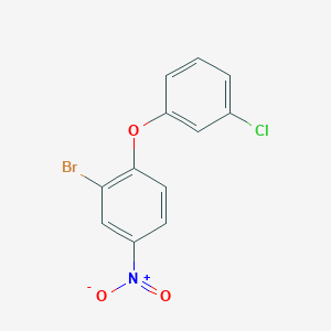 2-Bromo-1-(3-chlorophenoxy)-4-nitrobenzene