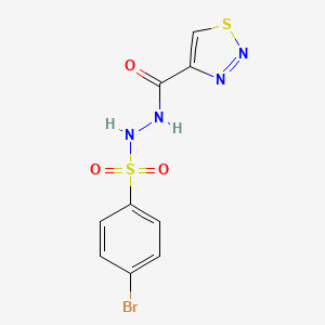 4-bromo-N'-(1,2,3-thiadiazol-4-ylcarbonyl)benzenesulfonohydrazide