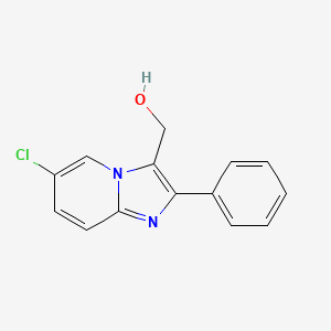 molecular formula C14H11ClN2O B3037390 (6-Chloro-2-phenylimidazo[1,2-a]pyridin-3-yl)methanol CAS No. 477886-82-1