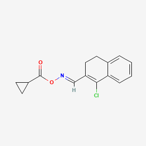 (E)-[(1-chloro-3,4-dihydronaphthalen-2-yl)methylidene]amino cyclopropanecarboxylate