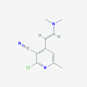 2-chloro-4-[(E)-2-(dimethylamino)ethenyl]-6-methylpyridine-3-carbonitrile