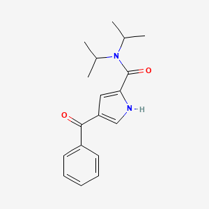molecular formula C18H22N2O2 B3037427 4-苯甲酰-N,N-二异丙基-1H-吡咯-2-甲酰胺 CAS No. 478040-32-3