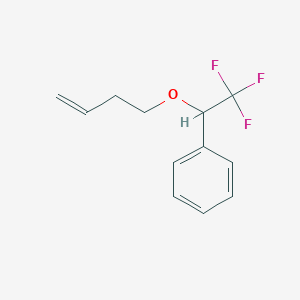 molecular formula C12H13F3O B3037430 1-[1-(3-Butenyloxy)-2,2,2-trifluoroethyl]benzene CAS No. 478040-48-1