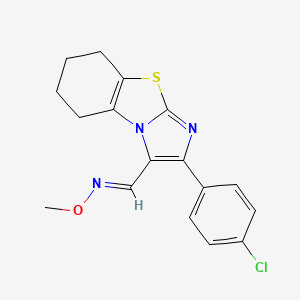 molecular formula C17H16ClN3OS B3037441 2-(4-chlorophenyl)-5,6,7,8-tetrahydroimidazo[2,1-b][1,3]benzothiazole-3-carbaldehyde O-methyloxime CAS No. 478041-83-7