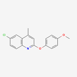 6-Chloro-2-(4-methoxyphenoxy)-4-methylquinoline