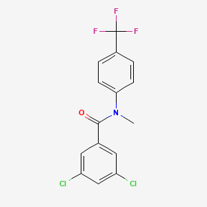 molecular formula C15H10Cl2F3NO B3037462 3,5-dichloro-N-methyl-N-[4-(trifluoromethyl)phenyl]benzamide CAS No. 478048-24-7