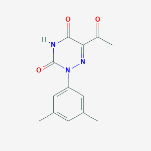 6-acetyl-2-(3,5-dimethylphenyl)-1,2,4-triazine-3,5(2H,4H)-dione