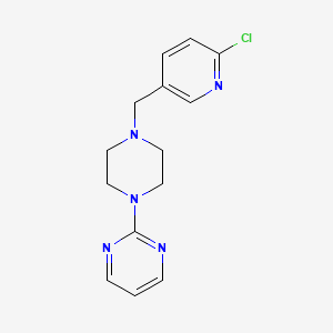 2-{4-[(6-Chloropyridin-3-YL)methyl]piperazin-1-YL}pyrimidine