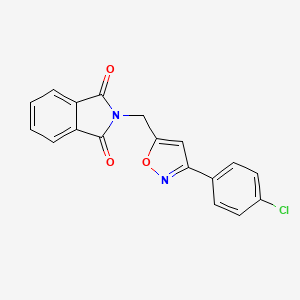 2-{[3-(4-chlorophenyl)-5-isoxazolyl]methyl}-1H-isoindole-1,3(2H)-dione