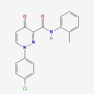 1-(4-chlorophenyl)-N-(2-methylphenyl)-4-oxo-1,4-dihydropyridazine-3-carboxamide