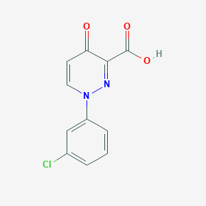 1-(3-Chlorophenyl)-4-oxo-1,4-dihydropyridazine-3-carboxylic acid