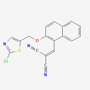 2-({2-[(2-Chloro-1,3-thiazol-5-yl)methoxy]-1-naphthyl}methylene)malononitrile