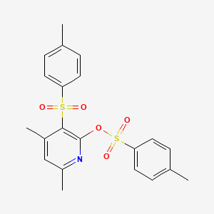 molecular formula C21H21NO5S2 B3037483 4,6-Dimethyl-3-[(4-methylphenyl)sulfonyl]-2-pyridinyl 4-methylbenzenesulfonate CAS No. 478066-57-8