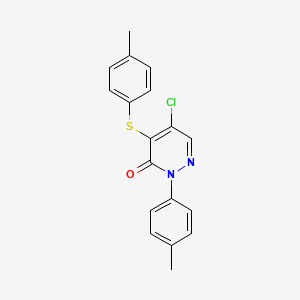 5-chloro-2-(4-methylphenyl)-4-[(4-methylphenyl)sulfanyl]-3(2H)-pyridazinone