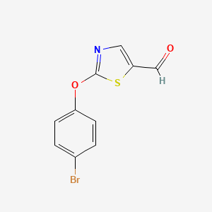 molecular formula C10H6BrNO2S B3037492 2-(4-溴苯氧基)-1,3-噻唑-5-甲醛 CAS No. 478068-01-8
