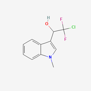 molecular formula C11H10ClF2NO B3037498 2-氯-2,2-二氟-1-(1-甲基-1H-吲哚-3-基)-1-乙醇 CAS No. 478079-32-2
