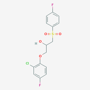 1-(2-Chloro-4-fluorophenoxy)-3-[(4-fluorophenyl)sulfonyl]-2-propanol