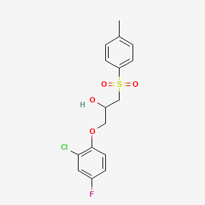 molecular formula C16H16ClFO4S B3037501 1-(2-Chloro-4-fluorophenoxy)-3-[(4-methylphenyl)sulfonyl]-2-propanol CAS No. 478079-86-6