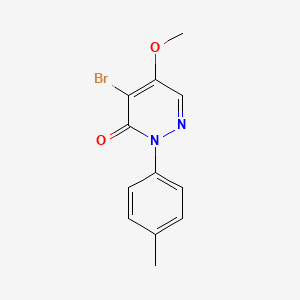molecular formula C12H11BrN2O2 B3037508 4-bromo-5-methoxy-2-(4-methylphenyl)-3(2H)-pyridazinone CAS No. 478080-57-8