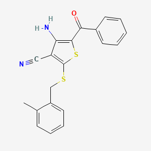 4-Amino-5-benzoyl-2-[(2-methylbenzyl)sulfanyl]-3-thiophenecarbonitrile