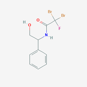 molecular formula C10H10Br2FNO2 B3037553 2,2-dibromo-2-fluoro-N-(2-hydroxy-1-phenylethyl)acetamide CAS No. 478258-82-1